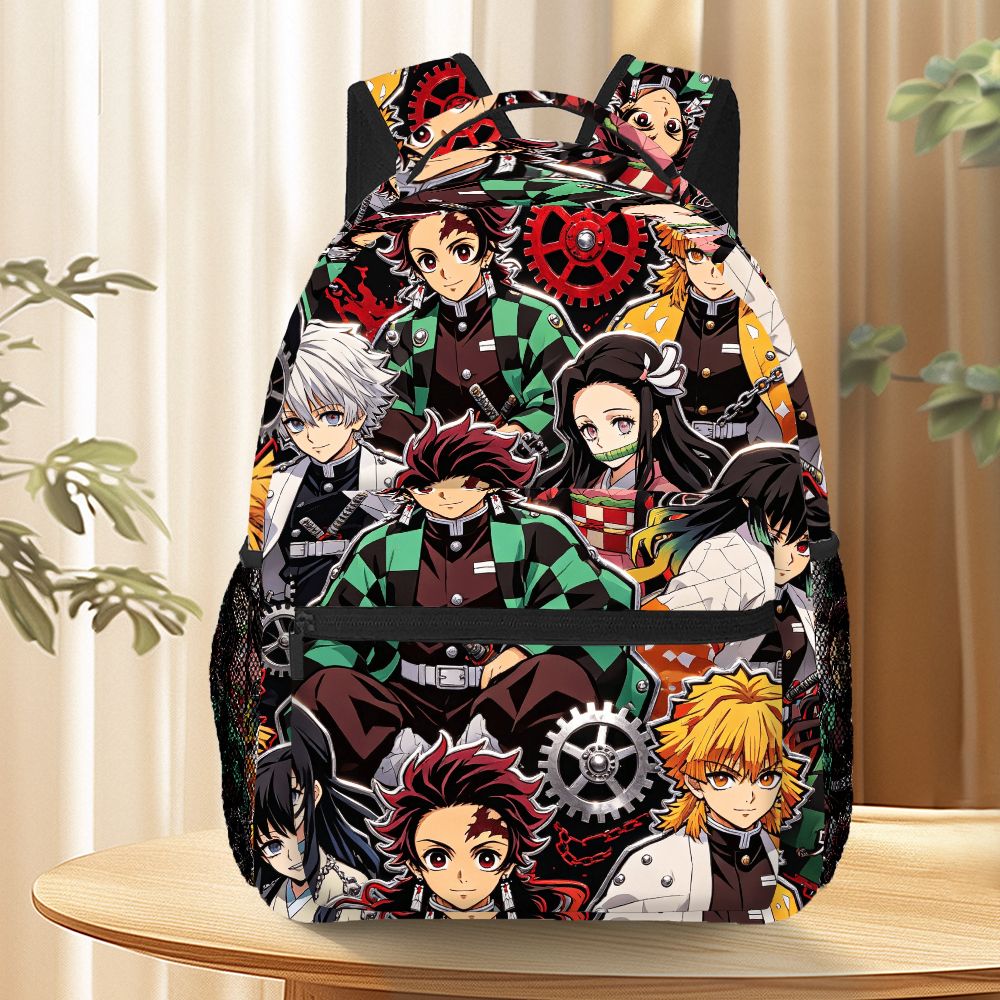 School Backpack Teen - Demon Slayer Anime Sırt Çantası Tanjirou