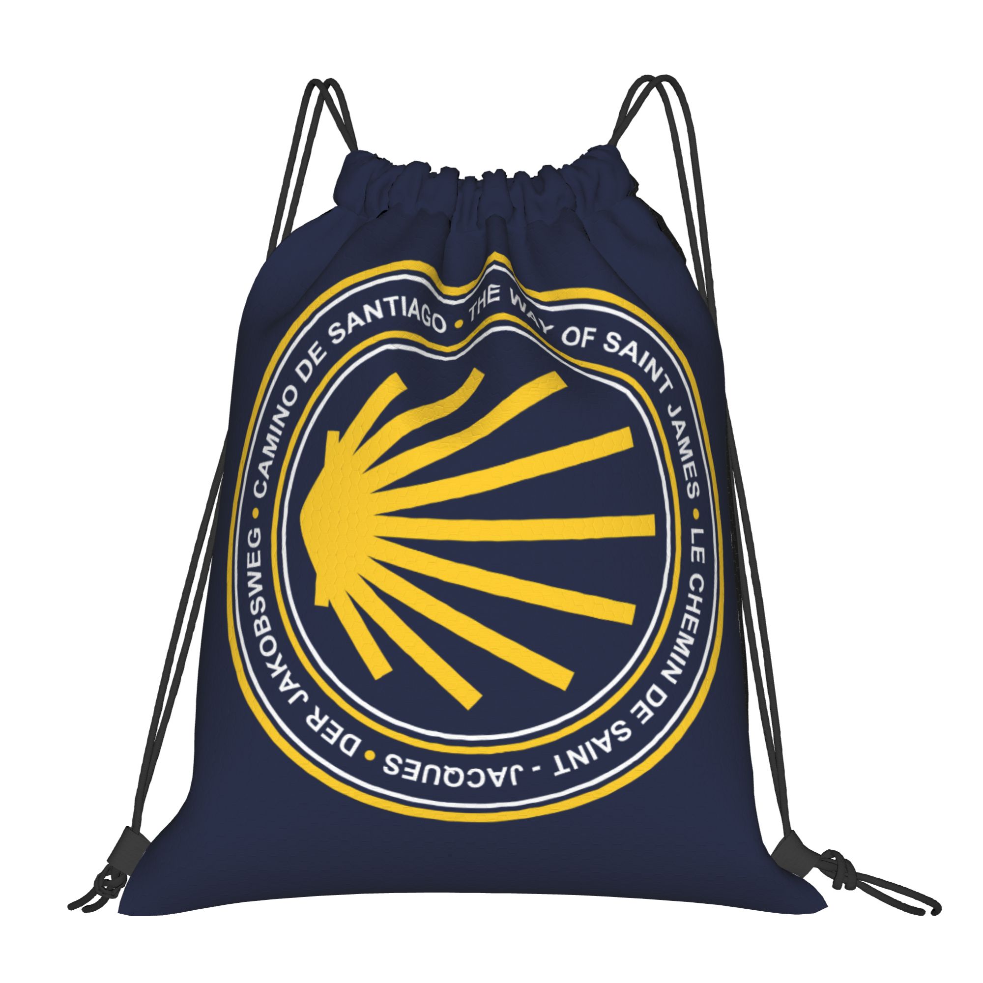 Drawstring Gym Bag - Özel Camino de Santiago Donanma Kalkanı