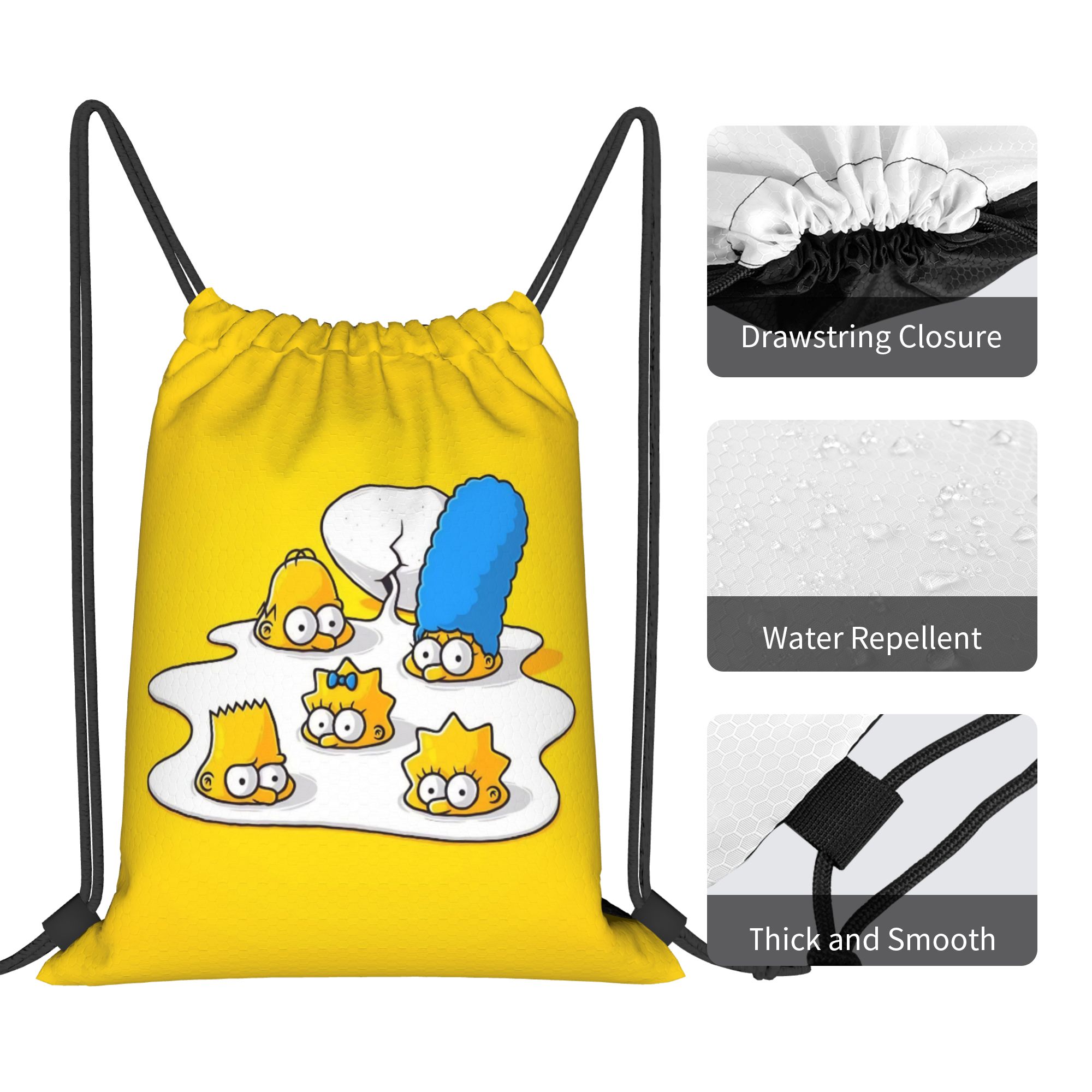 Simpsonsed Çizgi Film Desenli  - Drawstring Gym Bag incelemesi ve fiyatı